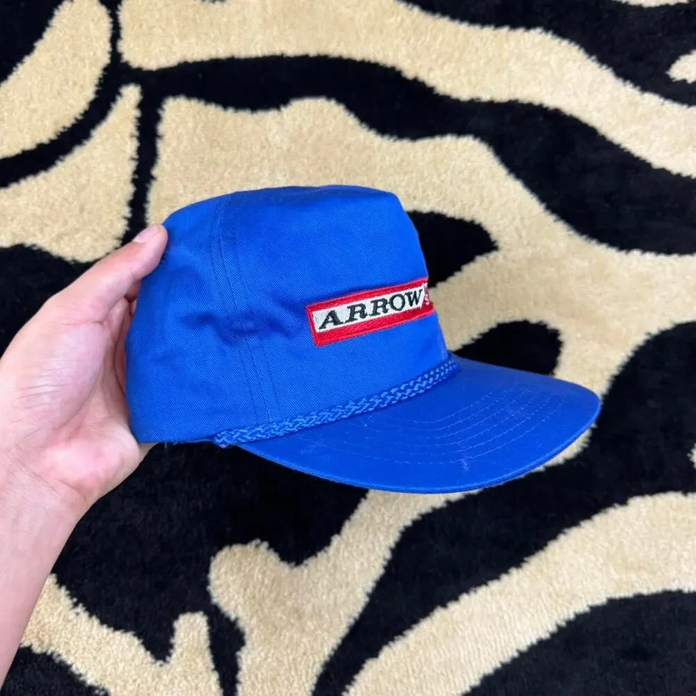 ★ Blue Vintage Truck Sales Flat Brim Hat ★